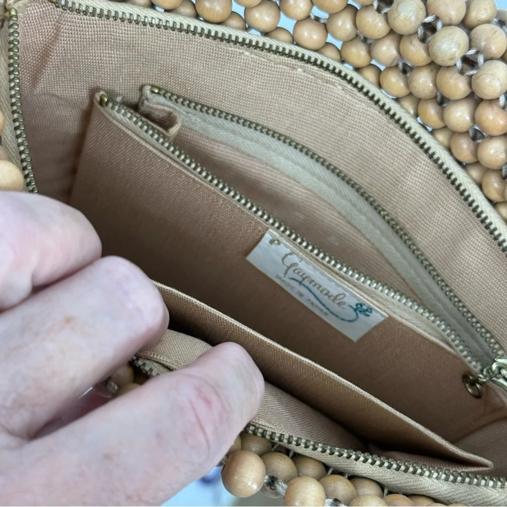 Gaymode vintage wood bead 60s/70s Shoulder Bag